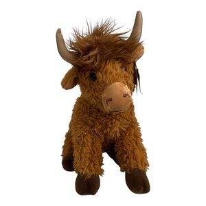 Brown Plush Highland Cow Toy